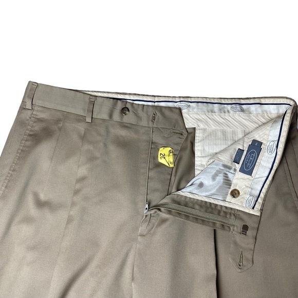 Talbots‎ Wool Dress Slacks in Beige Mens 38x30 - Picture 3 of 8